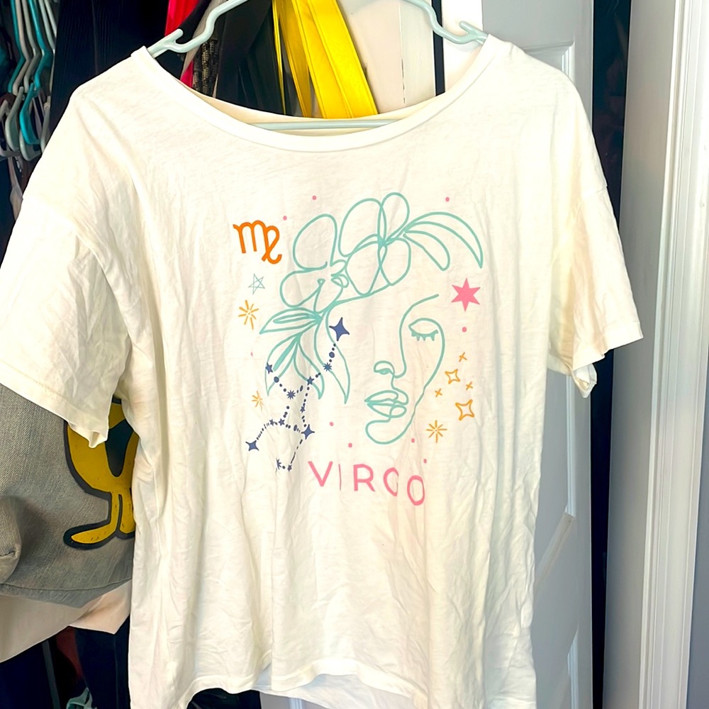 Anthropologie Virgo super soft 100% cotton, slouchy tee! Never worn before.